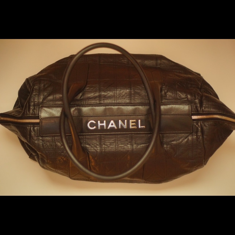 Authentic Chanel Lambskin Square Stitched LAX bag